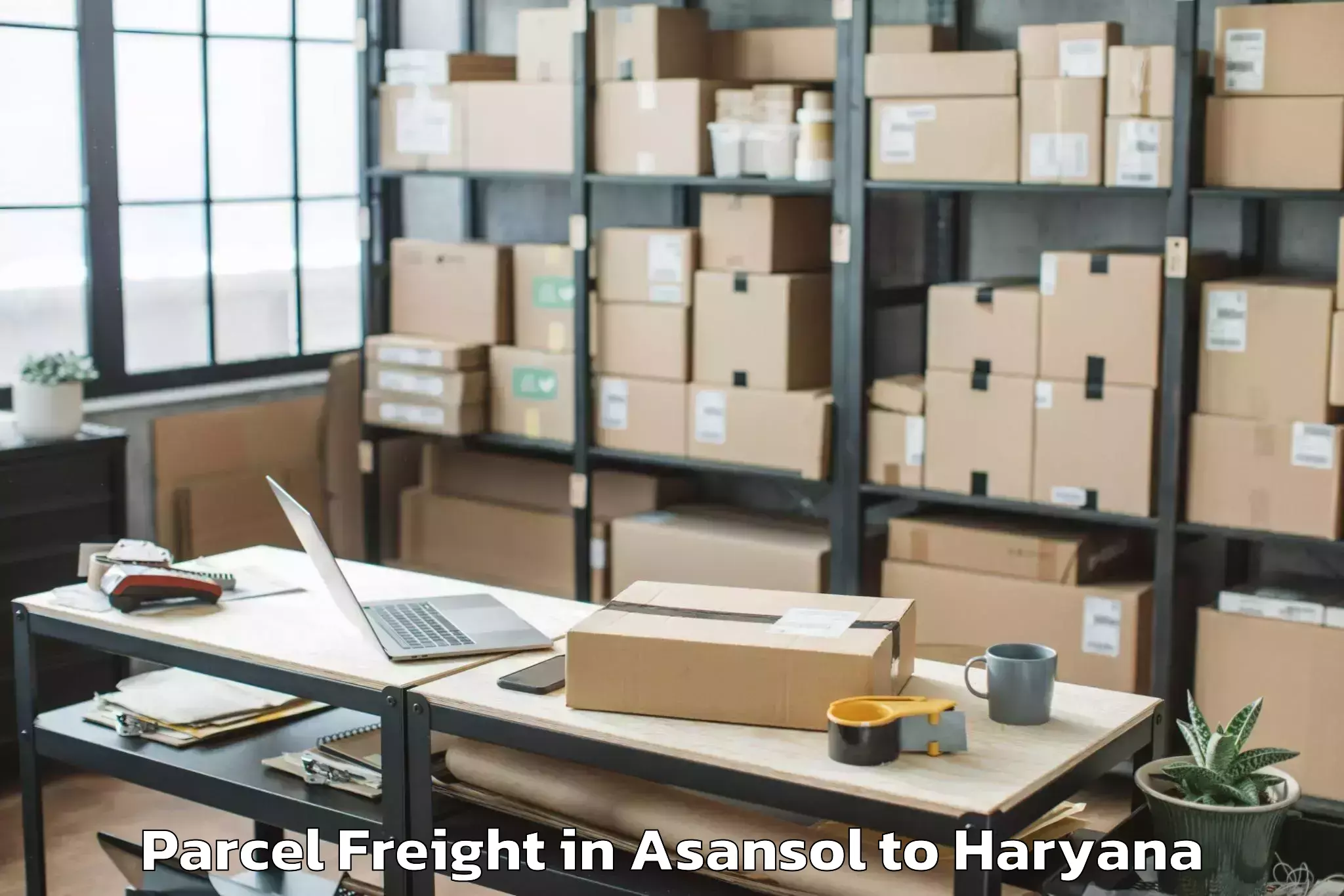 Professional Asansol to Hissar Airport Hss Parcel Freight